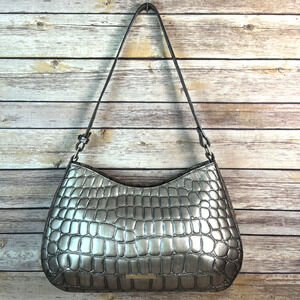 Brahmin Womens Cayson Metallic Lisbon Embossed Leather Bag